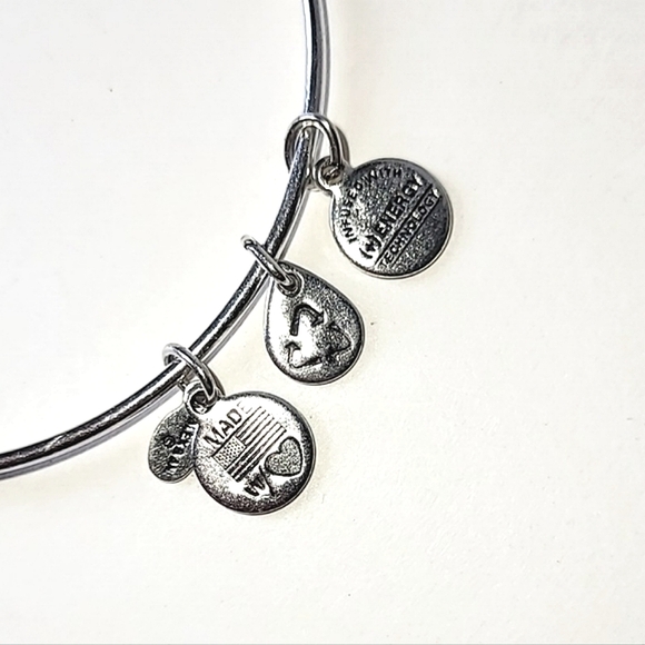 ALEX AND ANI CLADDAGH CHARM BANGLE BRACELET - Picture 2 of 6